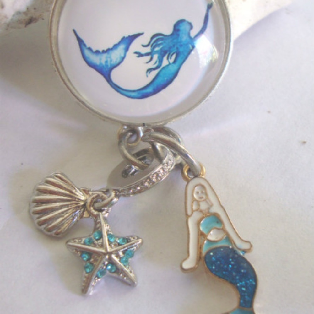 Mermaid Key  Chain,Beach Bag  Charms